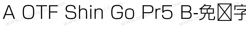 A OTF Shin Go Pr5 B字体转换